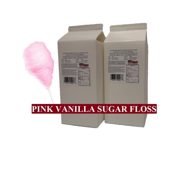 Centerstage Professional Cotton Candy Sugar Floss - Pink Vanilla - 2 Carton Pack