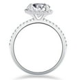 thumbnail image 3 of Bow Jewelry 1.9 Ct Emerald Cut Moissanite Ring - 14K White Gold Plated 4 Prong Solitaire Engagement Ring for Women - Beautiful Birthday Gift, 3 of 3