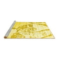 thumbnail image 2 of Ahgly Company Machine Washable Indoor Rectangle Abstract Yellow Contemporary Area Rugs, 7' x 9', 2 of 4