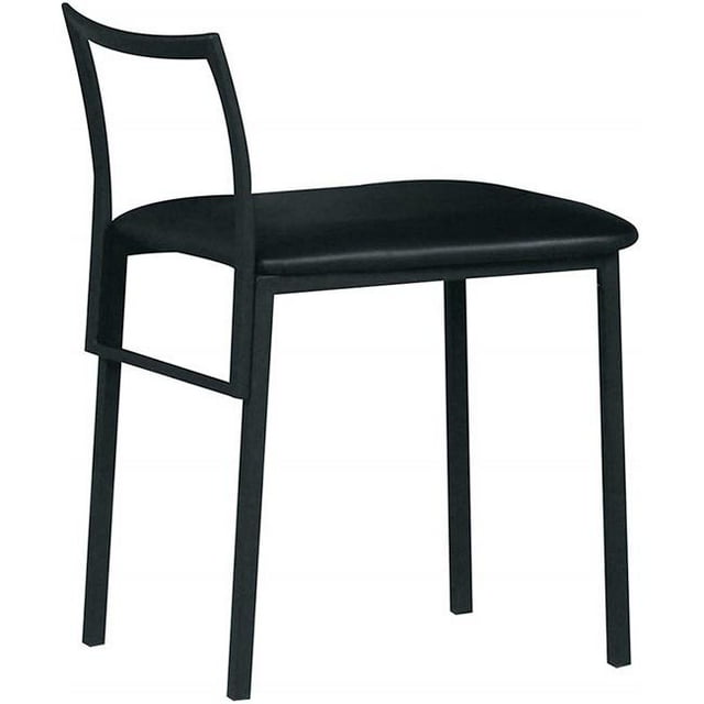Chaise Rembourrée Simple Noire 26 x 17 x 19 x 26