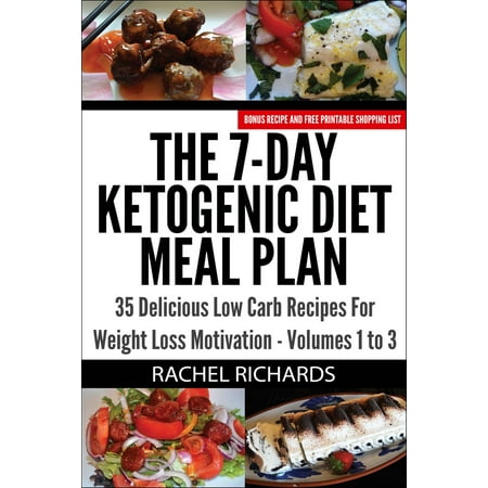 The 7-Day Ketogenic Diet Meal Plan: 35 Delicious Low Carb Recipes For Weight Loss Motivation - Volumes 1 to 3 -
