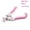 Pink, variant on Pet Nail Clipper Dog Cat Nail Trimmer Labor-Saving Nail Clipper Convenient Dog Grooming Supplies (Pink)