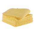 thumbnail image 2 of DII Solid Yellow Windowpane Cotton Terry Dishcloth 6 Piece 12x12, 2 of 3