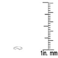 thumbnail image 3 of Dazzlingrock Collection 0.10 Carat (ctw) 14K Round Diamond Ladies Stackable Wedding Contour Band 1/10 CT, White Gold, Size 10, 3 of 4
