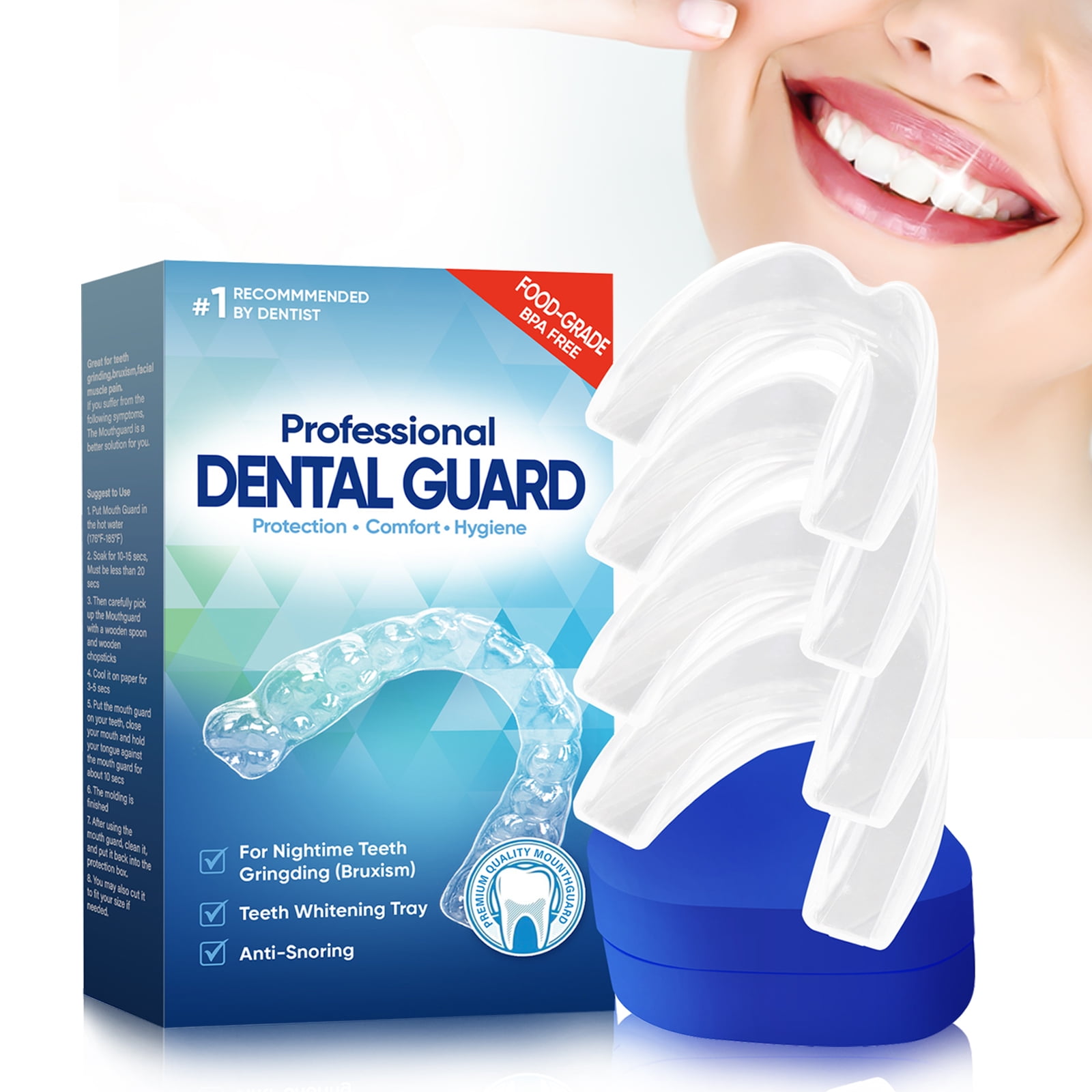 Mouth Guard for Clenching Teeth at Night, Professional Night Guards for Teeth Grinding with