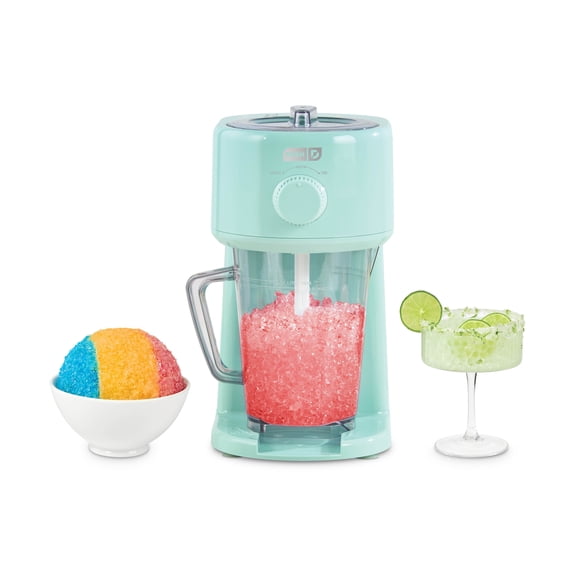 Dash Deluxe Shaved Ice & Slushy Maker with Serving Pitcher, 1L, Multi-Purpose Ice Shaver Machine for Homemade Shaved Ice, Snow Cones, Slushies, Cocktails & More, Aqua
