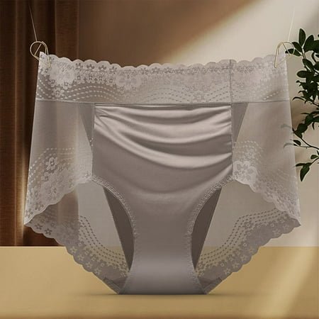 Clearance & Promo High Waist Tummy Lifting Briefs  Solid Color Lace  Breathable Underwear  Large Size  Fashionable  For Women  Body Shaping  Seamless Comfort  Plus Size Sweatpants Sopatenor