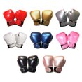 thumbnail image 4 of 1 Paire de Gants de Boxe pour Enfants Ajustables en Cuir pour Entraînement Entraînement Physique Gym Gants pour Enfants Débutants Professionnels Rembourrés Sports Rouges, 4 of 6