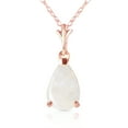 thumbnail image 4 of Galaxy Gold 14K Solid Gold Natural Opal Pear Drop Pendant Necklace for Women - Rose Gold Fine Jewelry, 4 of 4