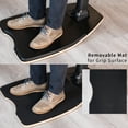 thumbnail image 3 of VIVO Black Ergonomic Leaning Chair with Anti-Fatigue Mat for Home and Office, 3 of 8