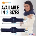 thumbnail image 5 of Sunny Bay Microwave Heating Pad, Microwavable Heated Neck and Shoulder Wrap, Hands-Free Weighted Moist Hot or Cool Pack, Soft Fleece Cover and Flaxseed Filling, 26 Inch Length, Blue, 5 of 7
