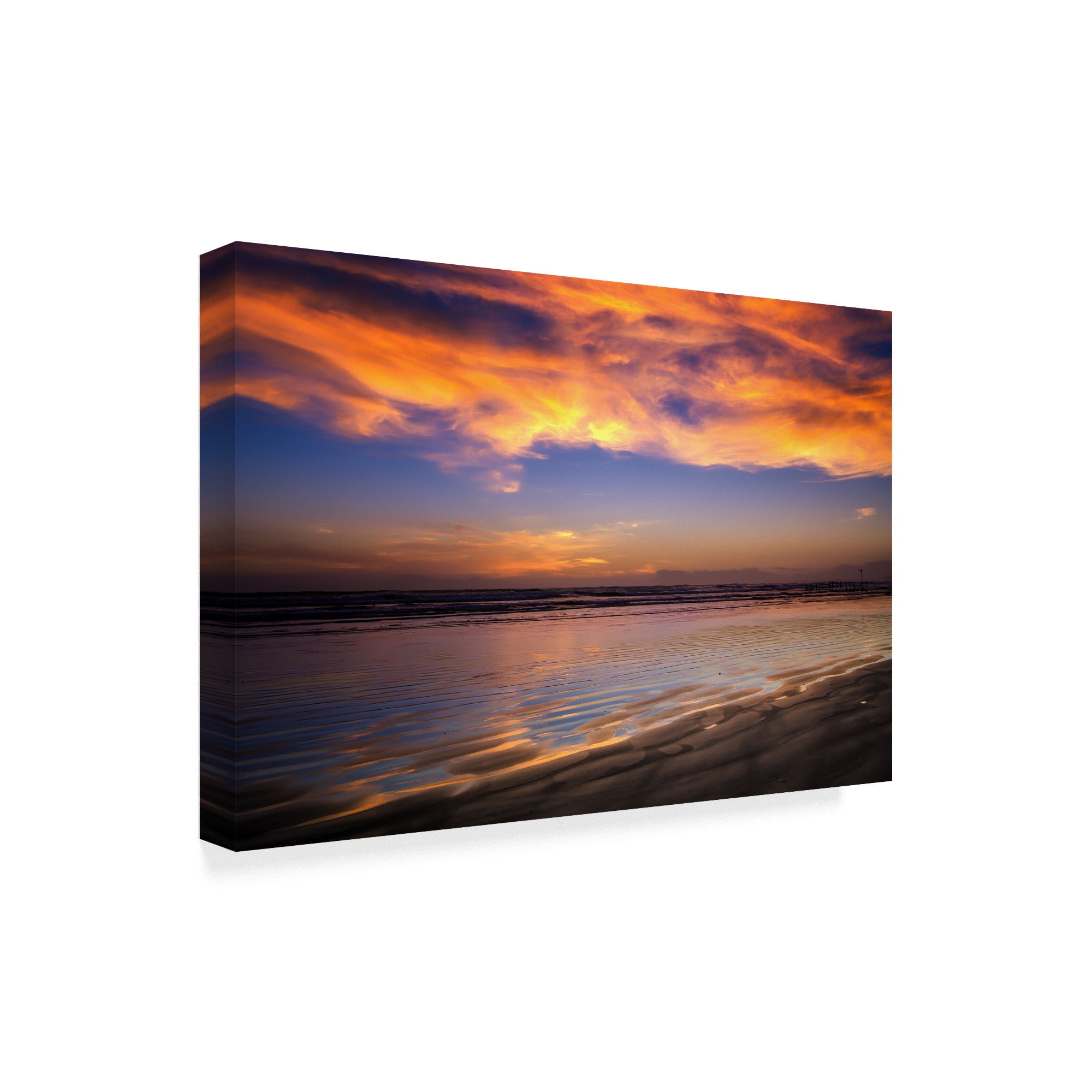 Trademark Fine Art 'Orange Coast' Canvas Art by Pixie Pics