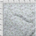 thumbnail image 3 of oneOone Georgette Viscose Light Blue Fabric Asian Paisley Sewing Craft Projects Fabric Prints By Yard 42 Inch Wide, 3 of 4