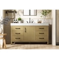 thumbnail image 2 of Elegant Kitchen and Bath 60 inch Single Bathroom Vanity In Honey Brown, 2 of 10