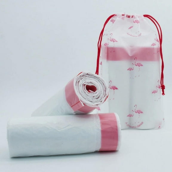 4 Gallon Drawstring Garbage bags, 120 Counts, White, Small Trash Can Liner