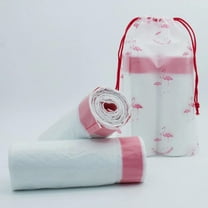 4 Gallon Drawstring Garbage bags, 120 Counts, White, Small Trash Can Liner