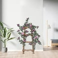 thumbnail image 4 of 86.6", Pink Flower Garland Artificial Rose Vines Hanging Floral Garland for Home Decor Wall Trellis Fence Wall Decoration, 4 of 5