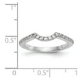 thumbnail image 7 of 14K White Gold Ring Band Wedding Diamond Round , Size 9, 7 of 7