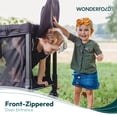 thumbnail image 5 of WONDERFOLD W2 Original + Stroller Wagon (2 Seater) - Collapsible Wagon Stroller with Seats with 5-Point Harnesses, Easy-Access Door, and Adjustable Sun Canopy, Black, 5 of 5