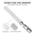 thumbnail image 3 of Stainless Steel Nail Files Metal Nail File with Leather Case, Fingernails Double Sided Nail Files with Anti-slip Handle, Manicure Pedicure Tool for Fingernail Toenail, Fine and Coarse, 3 of 5