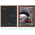 thumbnail image 4 of IGUOHAO Solid Wood 18x24 Inch Wide-frame Poster Frames for Wall Mounting Hanging Picture Frame Brown, 4 of 6