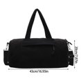 thumbnail image 3 of Solid Color Exercise Bag Roomy Interior Practical Corduroy Fabric Multiway Carry Shoulder Crossbody Bag for Sports Yellow, 3 of 4