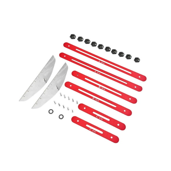 DOLITY Stair Tread Template Tool Multifunctional Stair Tread Measuring Tool for Stairs