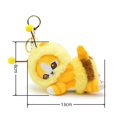 thumbnail image 2 of Plush Doll Pendant Cartoon Cat Bee Shape Stuffed Doll Keychain Creative Backpack Pendant for Student, 2 of 5