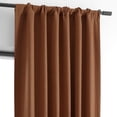 thumbnail image 4 of Half Price Drapes Warm Ember Bellino Textured Faux Linen Room Darkening Curtains For Bedroom & Living Room Curtains(1 Panel), Curtains 108 Inches Long, 50W X 108L, 4 of 12