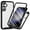 Black, variant on ELEHOLD Clear Case for Samsung Galaxy S25 FE, with Built in Screen Protector Protective Front Case Rugged Clear Back Shell Shockproof Flexible Bumper Scratch-Resistant Non-Yellowing Case,Purple