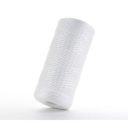 

Hydronix SWC-45-1010 Universal Whole House Sediment String Wound Water Filter Cartridge 4.5 x 10 - 10 micron
