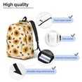 thumbnail image 5 of Balery Sunflowers And Bee Vintage Canvas Backpack for Men and Women - Large Capacity, Durable Travel Laptop Bag for School, Work, Hiking, and Outdoor Activities, 5 of 7