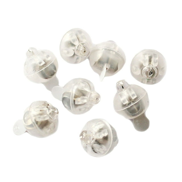 Jierger 10pcs Multicolor LED Balloons Lights, Round Mini Tinys Flash Led Light for Balloons Easter Eggs, Birthday Party Wedding for Bedroom and Office Home Lighting