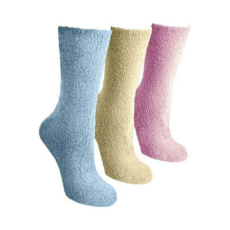 Women's Crew Aloe Socks (3 Pair) (Best Way To Layer Socks For Cold Weather)