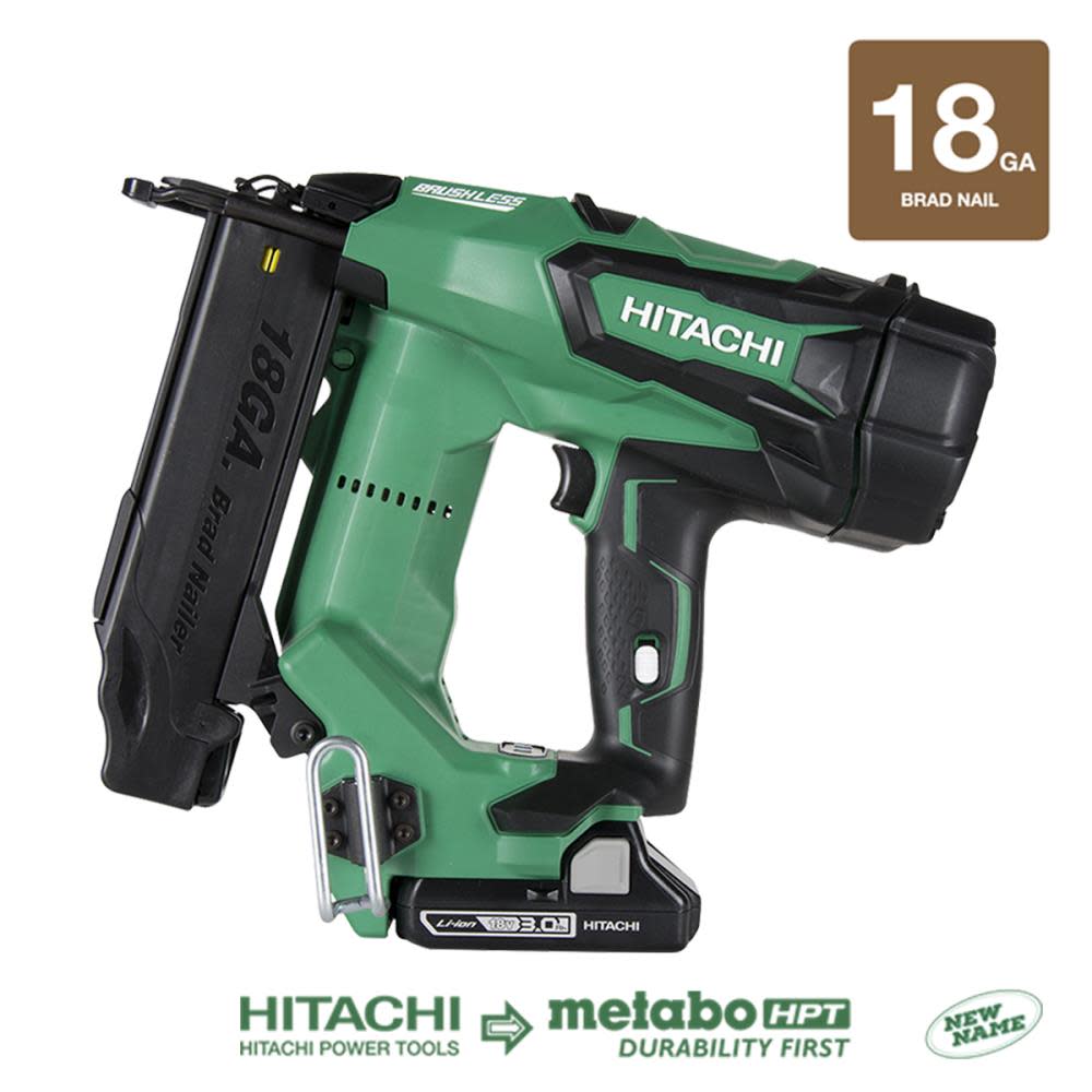 Hitachi 18 V Brushless Li-Ion 18 Gauge 
