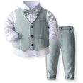 thumbnail image 2 of Baby Boy Halloween Costumes Little Boys Spring Fall Button Front Long Sleeve Pocket 3T 4T 5T Party Wear Set 2 Piece, 2 of 4