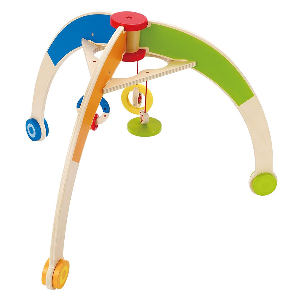 Hape Kid's My First Gym Wooden Play Activity Center with Hanging Toys