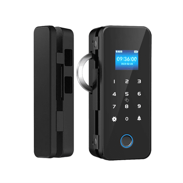 Tuya Smart-Lock para Puerta de Vidrio, Puerta de Madera, Cerradura de Huella Dactilar Biométrica Tuya con Bluetooth, Cerradura Electrónica Digital para Puerta
