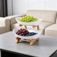 thumbnail image 3 of MMJ Kitchen Appliances Tiered Fruit Basket Stand Countertop Organizer 2 Layer for Fruits Snacks, 3 of 8