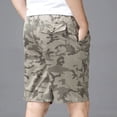 thumbnail image 2 of Pantalones cortos para hombre de algodón camuflaje pantalones cortos cargo para hombre con cremallera multibolsillos camuflaje ancho elástico hombre elegante al por mayor, 2 of 4