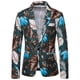 thumbnail image 1 of Hombres Blazer Casual Hawaiian Holiday Sstyle Beautiful Flower Series Características Broken Flower Trajes de un solo botón Odeerbi ODB-2, 1 of 9