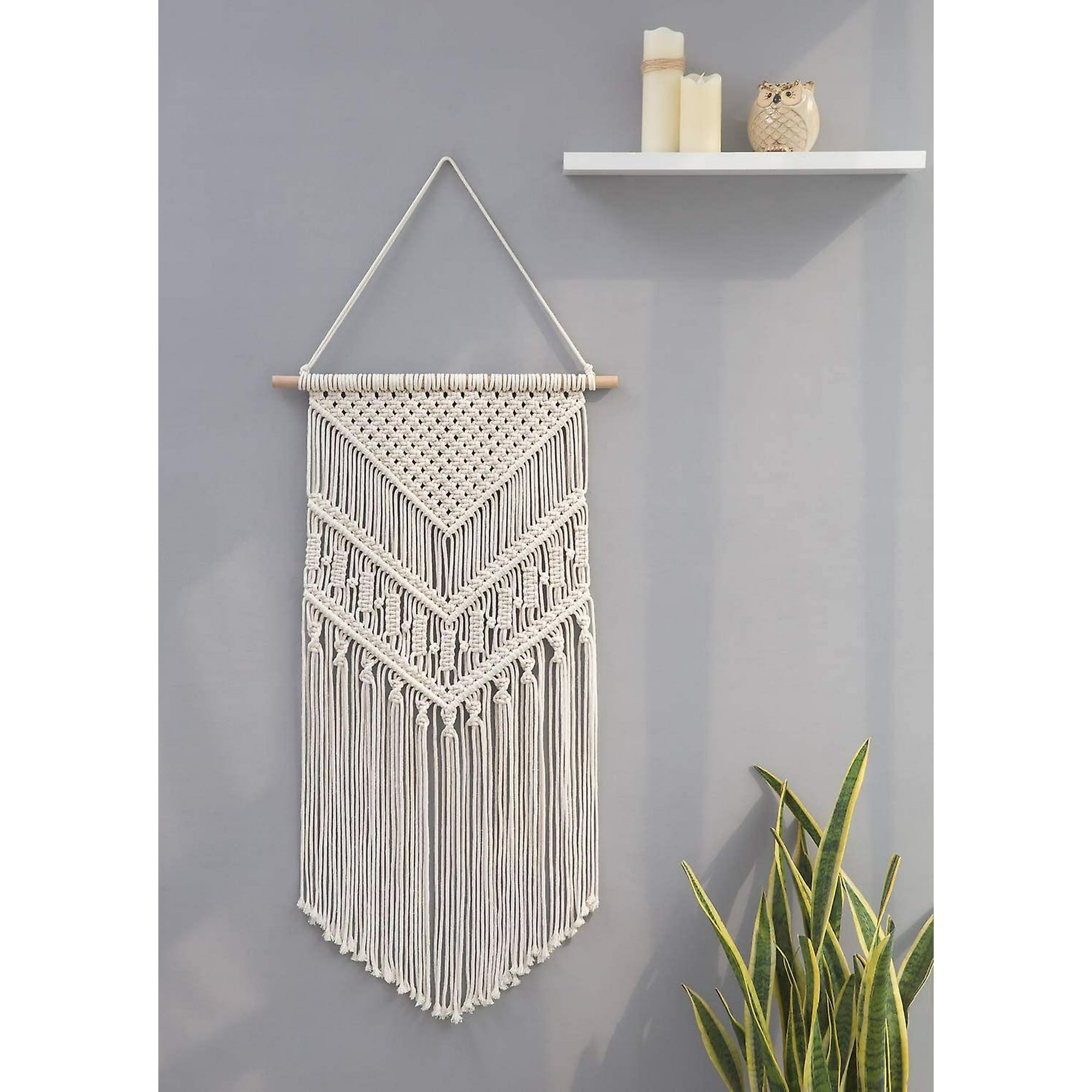 Macrame Wall Hanging Boho Decoration Woven Wall Decor Bohemian Walmart