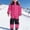 Hot Pink, variant on Kids One-Piece Ski Suit Waterproof Insulated Windproof Snowsuit Hot Pink 4-5 Years