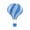 Blue, variant on Fareti Hanging Hot Air Balloon Paper Lanterns, Colorful Paper Lantern, Reusable Party Ball Lamps, Ceiling Decoration for Wedding, Birthday, Engagement
