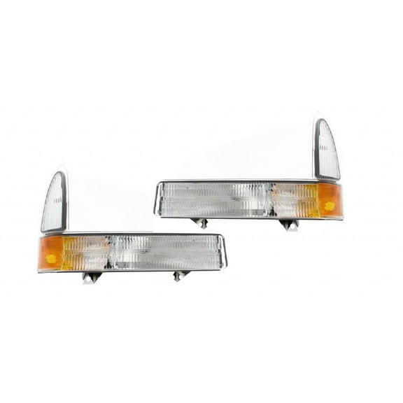 KarParts360 For 2002 2003 2004 2005 FORD F-250 SUPER DUTY Park/Signal Light Assembly Pair Driver and Passenger Side Replaces FO2520169 FO2521169