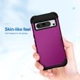 thumbnail image 4 of ELEHOLD Rugged Case for Google Pixel 8 Pro Hard PC Soft Silicone Hybrid Shockproof Scratch-Resistant Anti-Fingerprint Slim Thin Case for Google Pixel 8 Pro,Purple, 4 of 7