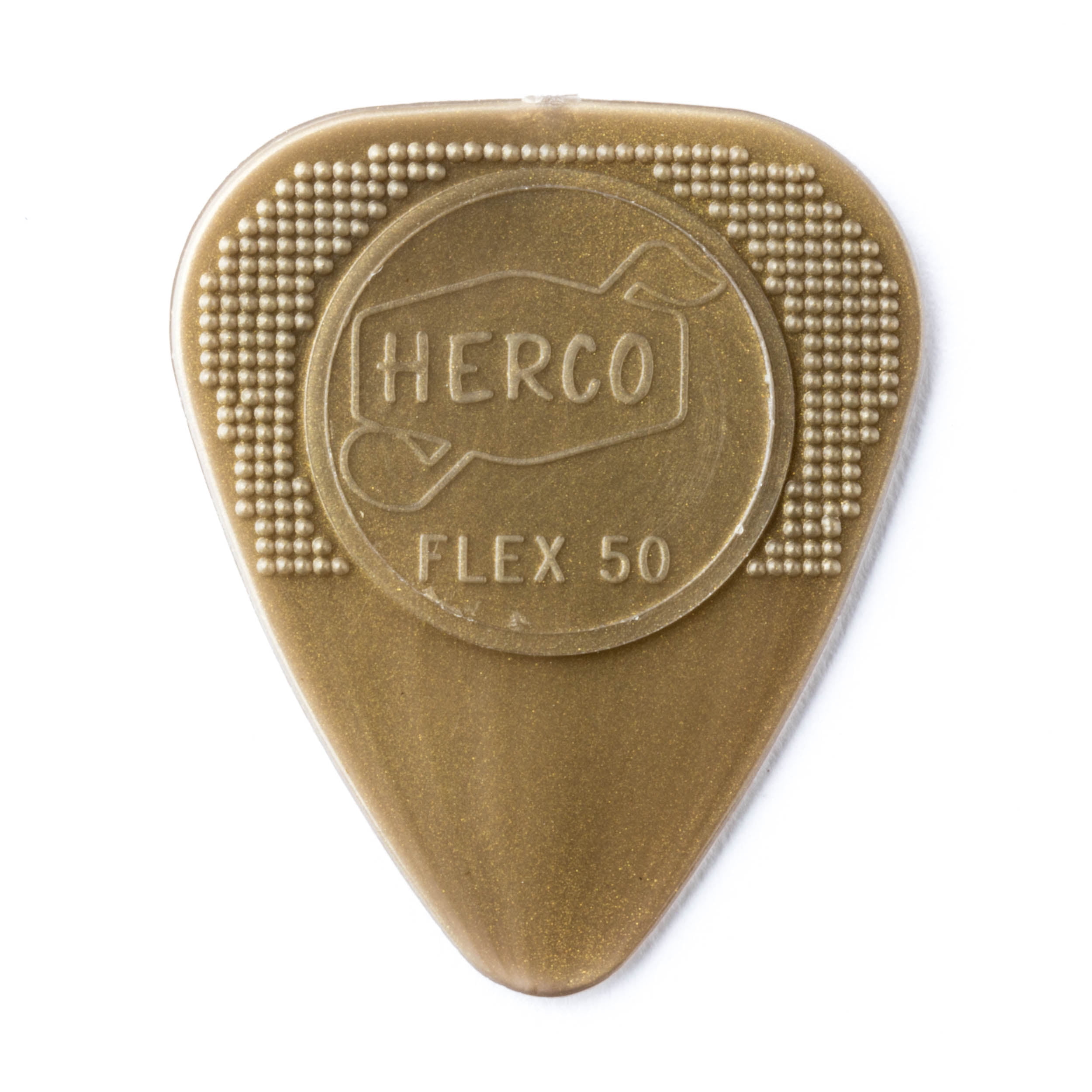 Herco Guitar Picks  24 Pack  Gold Flex 50  Light