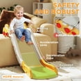 thumbnail image 4 of Qaba Toddler Slide, Couch Slide for Bed, Sofa, Extra Length Indoor Couch Slide for Toddler, Baby, Child, Easy to Assemble, Yellow, 4 of 9