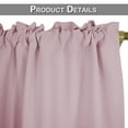 thumbnail image 5 of DYstyle Window Waffle Weave Tier Blackout Kitchen Curtains Curtains Rod Pocket Heading Short Curtains Drape, 5 of 5