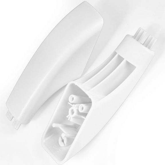 Aniceparthy 2Pcs Whole Parts Oven End Cap Handle (White) Part # WB07K10043 Replacement and Fit for Some GE Ovens Replaces AP3140301, 242805, AH228368, EA228368, PS228368, WB07T10144